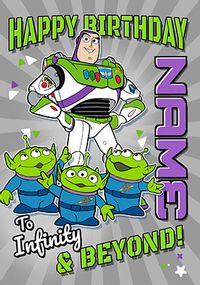 Tap to view Toy Story To Infinity & Beyond Birthday Card