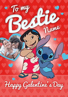 Lilo And Stitch Galentine's Day Photo Card