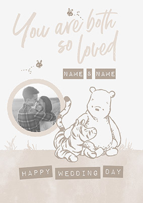 Winnie the Pooh - Wedding Day Photo Card
