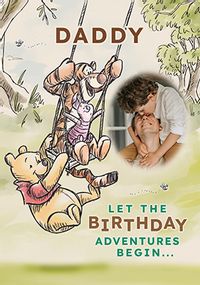 Tap to view Winnie The Pooh Daddy Birthday Photo Card