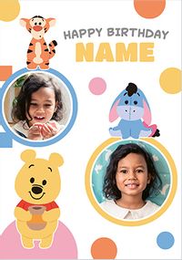 Tap to view Winnie The Pooh 2 Photo Birthday Card