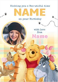 Tap to view Winnie The Pooh Bee-utiful Birthday Photo Card