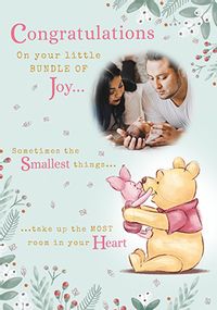 Tap to view Winnie The Pooh New Baby Congratulations Photo Card