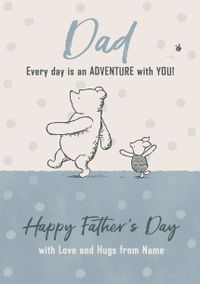Tap to view Classic Winnie The Pooh - Dad Happy Father's Day Card