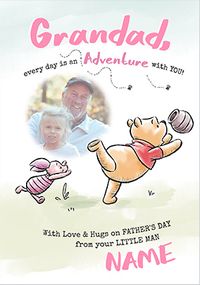 Tap to view Winnie The Pooh - Grandad From Your Little Man Father's Day Photo card