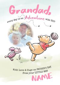 Tap to view Winnie The Pooh - Grandad From Your Little Girl Father's Day Photo card