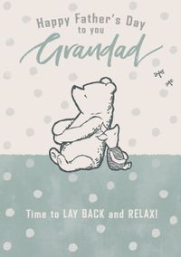Tap to view Classic Winnie The Pooh - Grandad Happy Father's Day Card