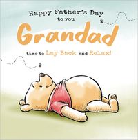 Tap to view Winnie The Pooh - Dad Happy Father's Day Square card