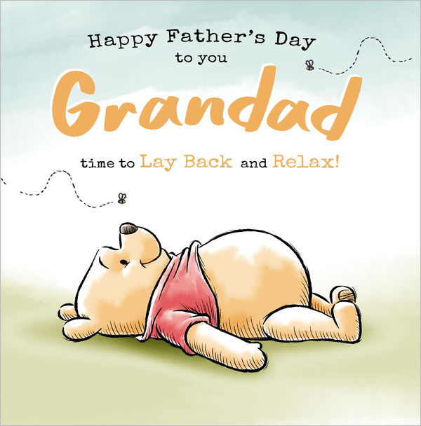 Winnie The Pooh - Grandad Happy Father's Day card