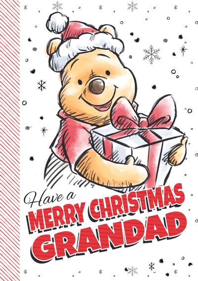 Disney's Winnie the Pooh Grandad Christmas Card