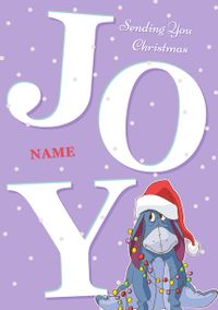 Tap to view Winnie The Pooh Eyeore Christmas Card