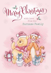 Tap to view Winnie The Pooh From The Whole Family Christmas Card