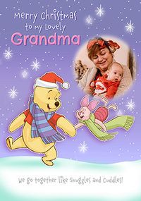 Tap to view Winnie The Poo Grandma Christmas Photo Card