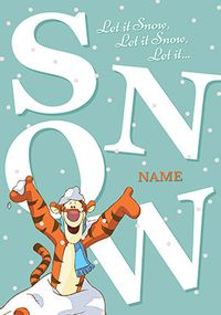Tap to view Winnie The Pooh Tigger Christmas Card