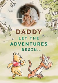 Tap to view Winnie The Pooh Daddy Father's Day Photo Card Card