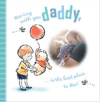 Tap to view Winnie The Pooh Daddy Square Father's Day Photo Card