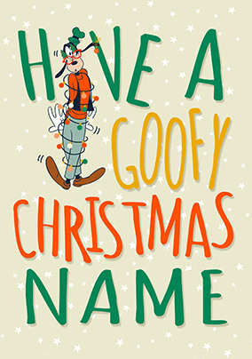 Goofy - Have a Goofy Christmas Personalised Card