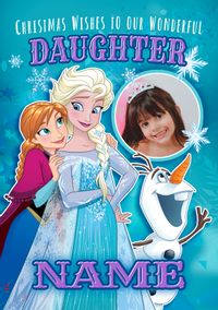Tap to view Wonderful Daughter Frozen Photo Christmas Card
