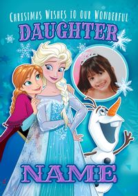 Tap to view Wonderful Daughter Frozen Photo Christmas Card