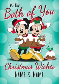 To Both of You Mickey & Minnie Christmas Card