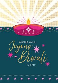 Tap to view Wishing You A Joyous Diwali Personalised Card