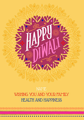 Happy Diwali Card For Family