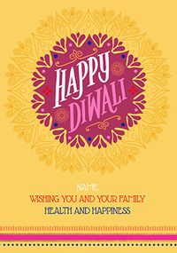 Tap to view Happy Diwali Card For Family