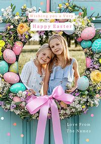 Tap to view Easter Wreath Photo Upload Card