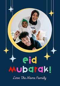 Tap to view Eid Mubarak from the Family Photo Upload Card
