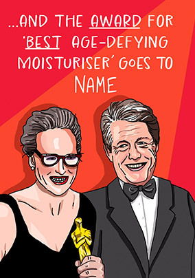 The Award For Personalised Birthday Card