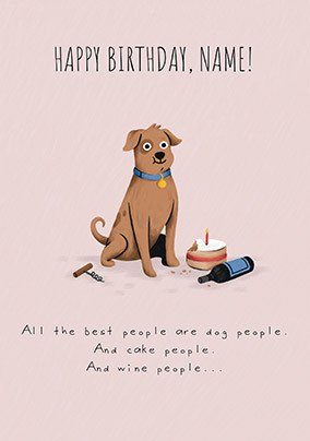 Best People Personalised Birthday Card