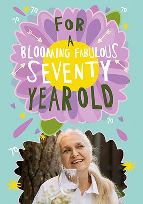 Fabulous 70 Year Old Birthday Card