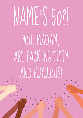50th Fubulous Birthday Card