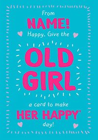 Tap to view The Old Girl Personalised Mother's Day Card