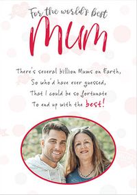 Best Mum Poem Photo Mother's Day Card