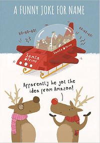 Santa Prime Funny Personalised Christmas Card