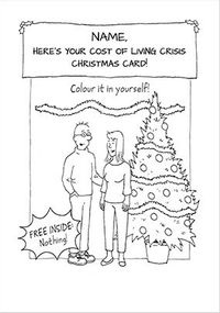 Tap to view Cost of Living Crisis Personalised Christmas Card