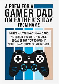 Tap to view Gamer Dad Father's Day Card