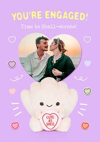 Tap to view Swizzels Love Hearts Cute As Shell Engagement Photo Card
