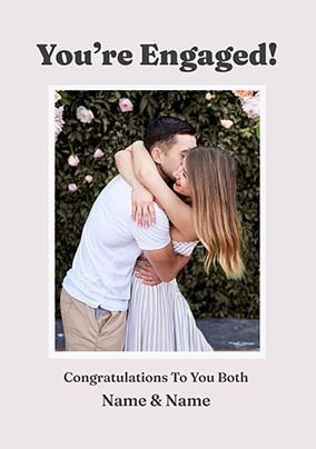 Photo of You're Engaged Framed Photo Card