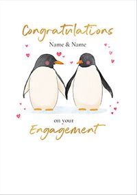 Tap to view Penguin Couple Engagement Card