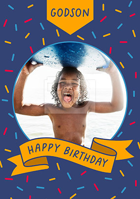 Godson Photo Birthday Card