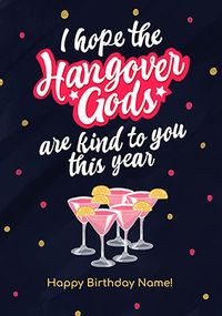Tap to view Hangover Gods Personalised Birthday Card