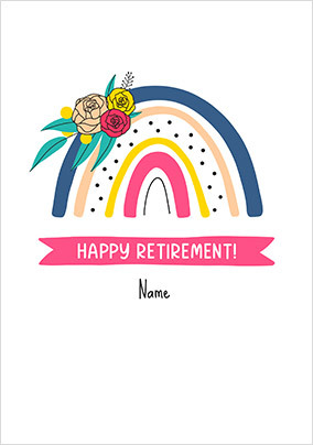 Happy Retirement Rainbow Card