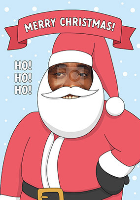 Santa Ho Ho Ho Photo Christmas Card