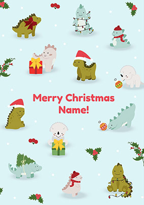 Dinos Christmas Card