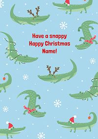 Snappy Happy Christmas Personalised Card