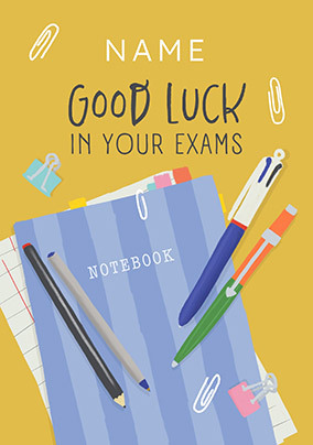Good Luck in your Exams Card