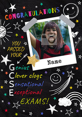 GCSE Congratulations Photo Card