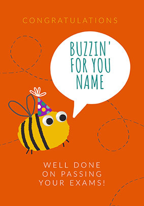 Buzzin For You Congratulations Card